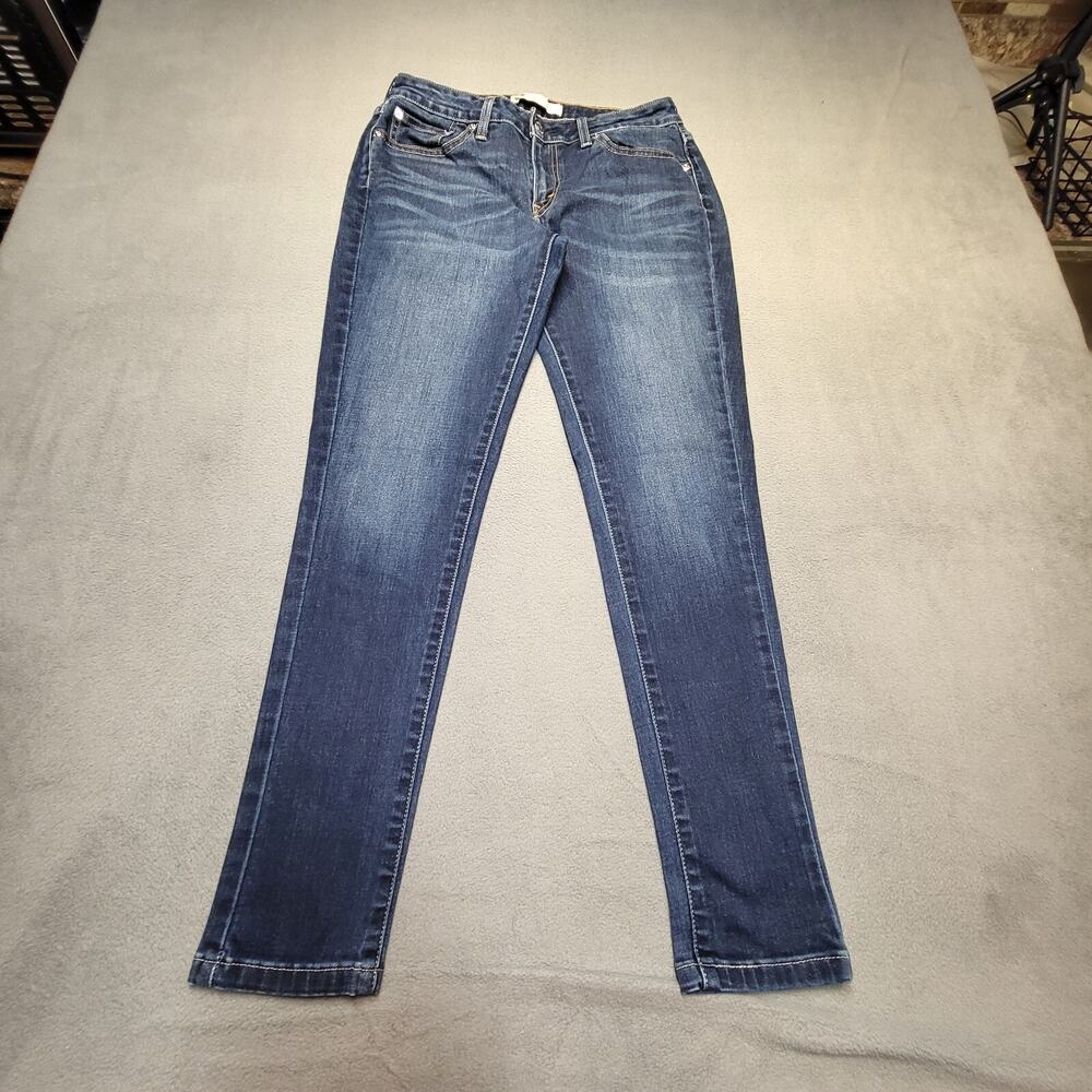 Levis Jeans Womens 8? Blue Skinny‎ Legging Distressed Stretch Denim